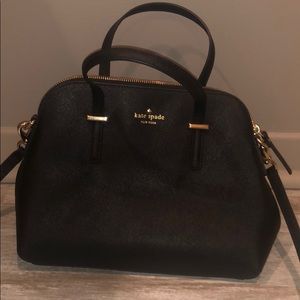 Kate Spade black handbag with crossbody strap